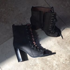 Jeffery Campbell lace up booties